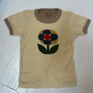 Misha & Puff x Emma Crockatt kids terry cotton ringer with Snail size 8y